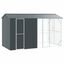 vidaXL Jaula para Aves Antracita 645 x 310 x 247 cm Acero galvanizado, , large indicador imagen numero 33