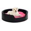 VidaXL Sofá Con Cojín Lavable Negro y Rosa para perros y gatos, , large indicador imagen numero 1