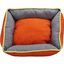Cama Cuna Cuadrada Bicolor Reversible T4 70x60  Naranja/Gris, , large indicador imagen numero 2