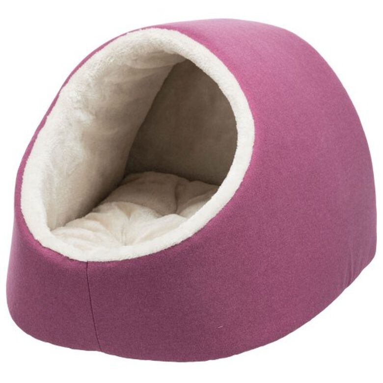 Trixie Salva Cama Cueva Fucsia con Beige para gatos thumbnail