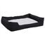 Vidaxl sof&aacute; acolchado rectangular con coj&iacute;n negro y blanco para perros, , large indicador imagen numero 4