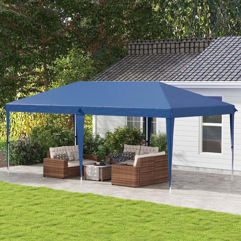 Outsunny Carpa Plegable Azul thumbnail