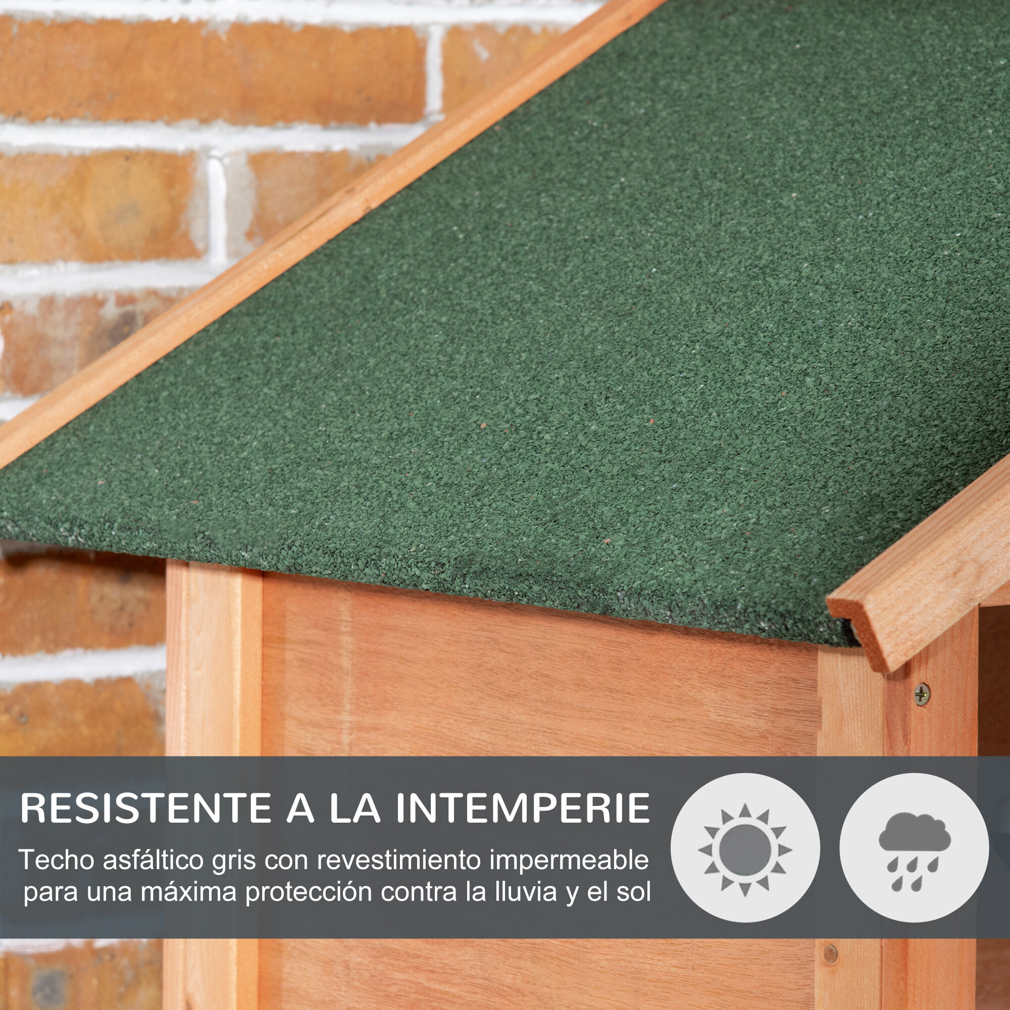 Pawhut Pawhut Jaula Pajarera De Madera Con  Perchas Bandeja Extraíble para pájaros thumbnail