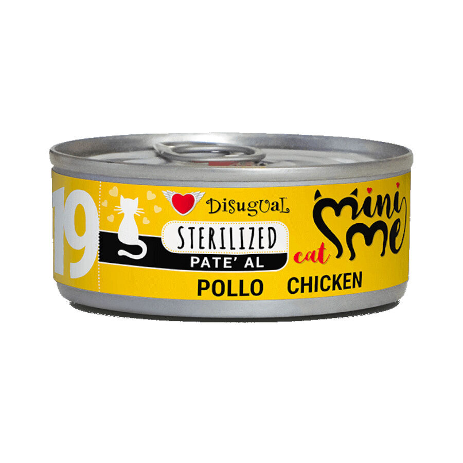 Disugual Mini Me 19 Sterilized Pollo en Paté lata para gatos