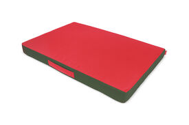 Gauty Cama para Tela de sarga Verde y rojo Perros y Gatos  