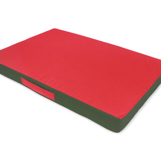 Gauty Cama para Tela de sarga Verde y rojo Perros y Gatos  