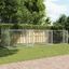 vidaXL Jaula de perros con puertas acero galvanizado gris 8x2x1,5 m, , large indicador imagen numero 16