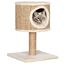 Cueva elevada con rascador para gatos color Beige, , large indicador imagen numero 2