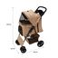 Cochecito Beige Plegable para Mascotas con Cubierta lluvia Carrito Perros Gatos, , large indicador imagen numero 5