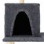 vidaXL Rascador para gatos con postes de sisal gris oscuro 167 cm, , large indicador imagen numero 4