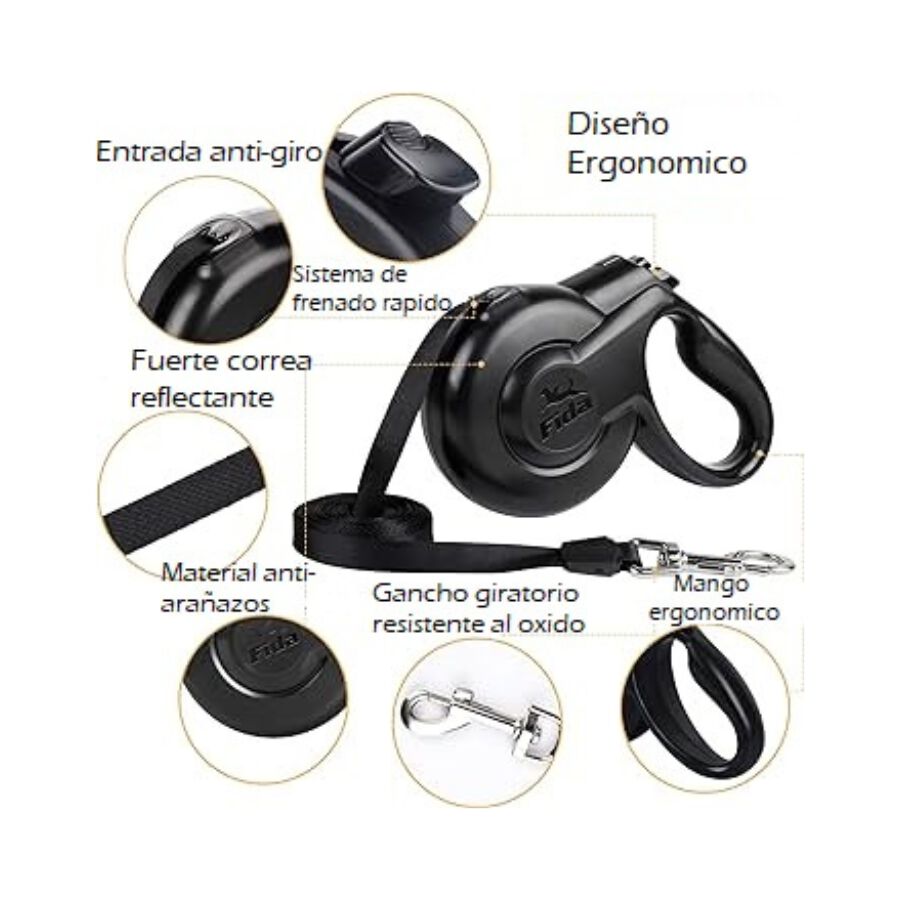 Fida Correa Extensible Fida Style Para Perro thumbnail