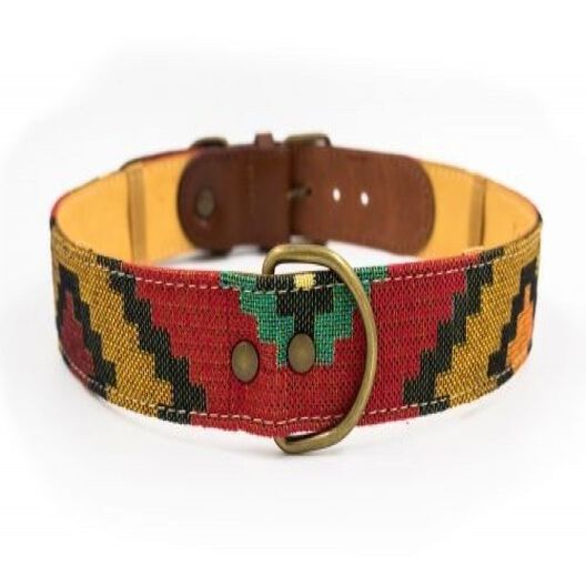 Collar Scooby Doo hecho a mano para perros color Rojo/Naranja/Celeste, , large image number null