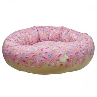 Cama Donut para animales de compañía color Rosa