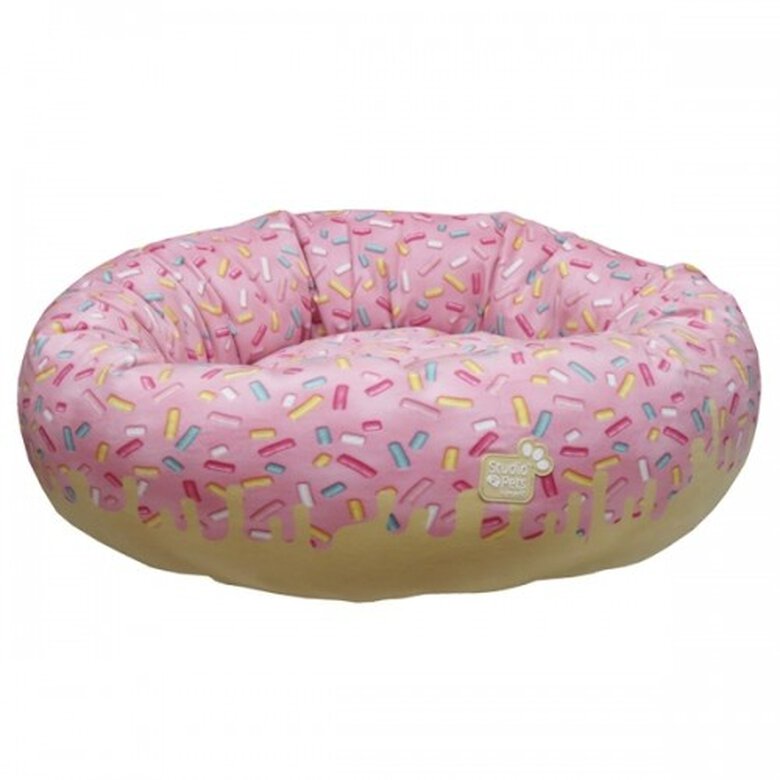 Cama Donut para animales de compañía color Rosa, , large image number null