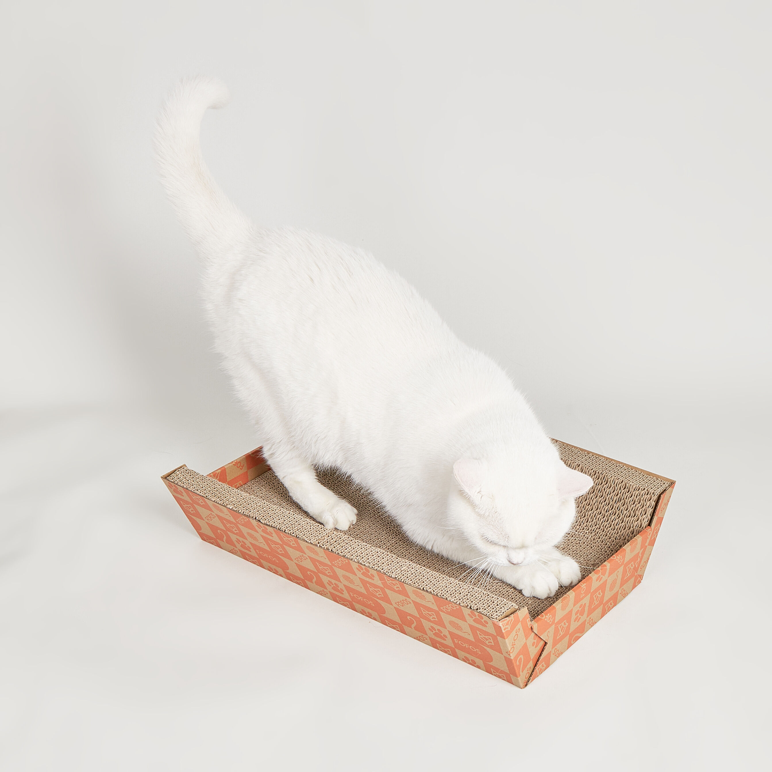 FOFOS | Rascador de Cart&oacute;n Sal&oacute;n con Catnip (2 en 1) - Para Gato, , large Imagen numero 4