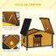 PawHut Caseta para Perros Madera Natural, , large indicador imagen numero 5