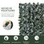 Outsunny Seto Artificial en Rollo 3x1,5 m Pantalla de Cerca de Privacidad para Balcón Valla Jardín Exterior Planta Decorativa de Pared PE Verde, , large indicador imagen numero 4