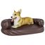 Vidaxl sofá acolchado rectangular marrón para perros, , large indicador imagen numero 4