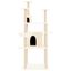 vidaXL Rascador para gatos con postes de sisal crema 166 cm, , large indicador imagen numero 2