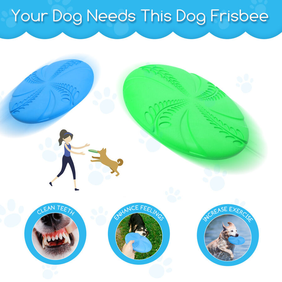 Nobleza Frisbee Perros, 2 unidad Perros interactivos Frisbee, Juguete de Disco Volador para Perro, , large Imagen numero 5