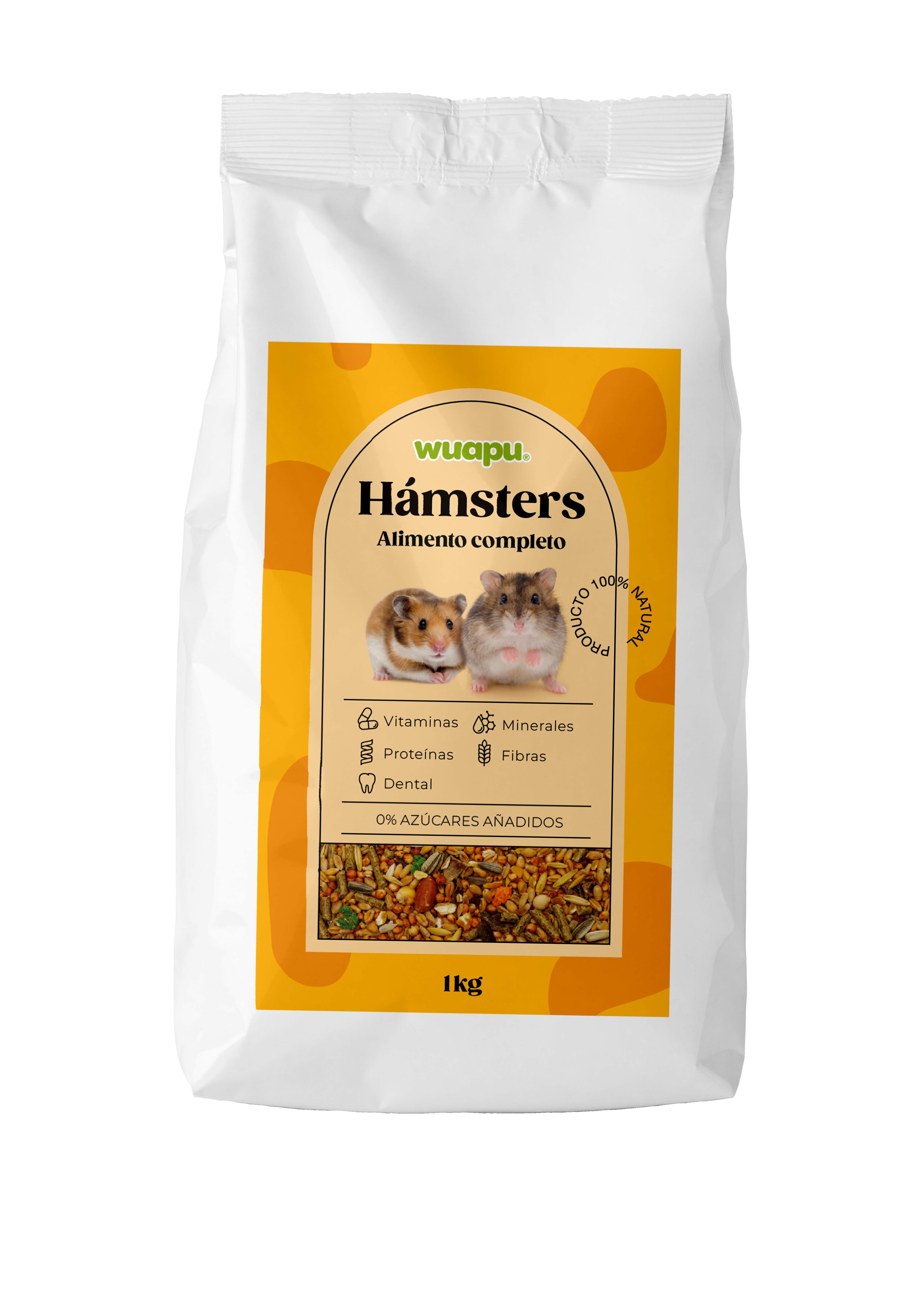 WUAPU ALIMENTO HAMSTER 1 KG, , large Imagen numero 1