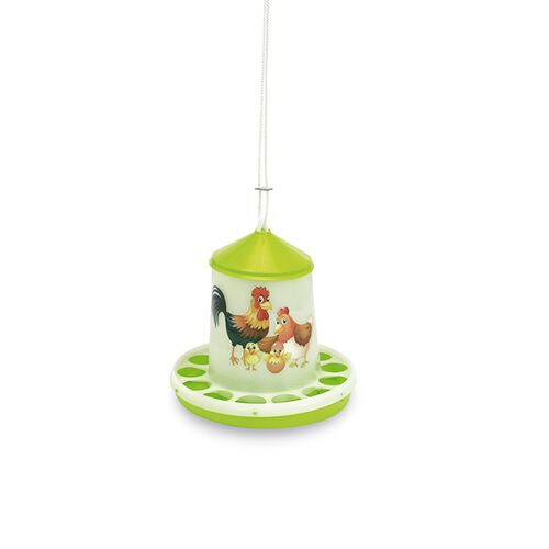 Tolva Plastico Aves 2 Kg. (Pistacho) - Happy Range, , large Imagen numero 1
