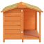 vidaXL Caseta para perros madera maciza de pino marrón 96x87x80,5 cm, , large indicador imagen numero 5