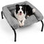 Nobleza Cama Elevada Sof&aacute; para Perros (XL-122*71*32cm) - Cama 2 en 1 Invierno/Verano con Coj&iacute;n de Felpa Desmontable, Cama T&eacute;rmica y Transpirable para Exterior e Interior, Gris, , large indicador imagen numero 6