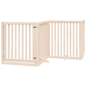 VidaXL Puerta Plegable Madera para Perros plegable