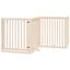 vidaXL Puerta para perros plegable 4 paneles madera de álamo 320 cm, , large indicador imagen numero 1