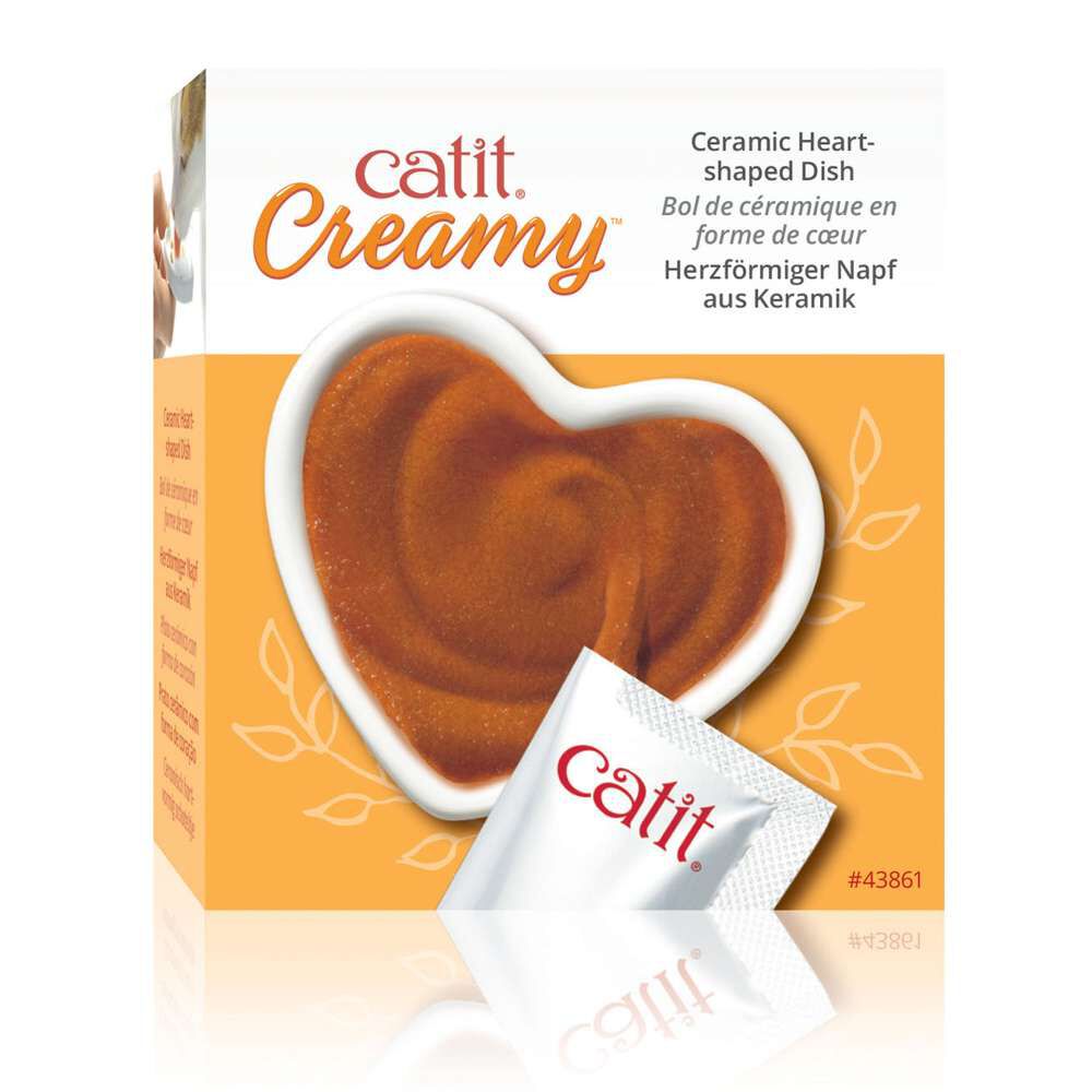Catit Plato Coraz&oacute;n Creamy, , large Imagen numero 3