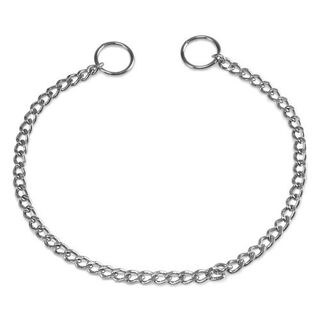 Collar elegante de eslabones para perros color Metal