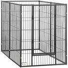 PawHut Parque negro de 6 Paneles con Ancho Ajustable para mascotas, , large image number null