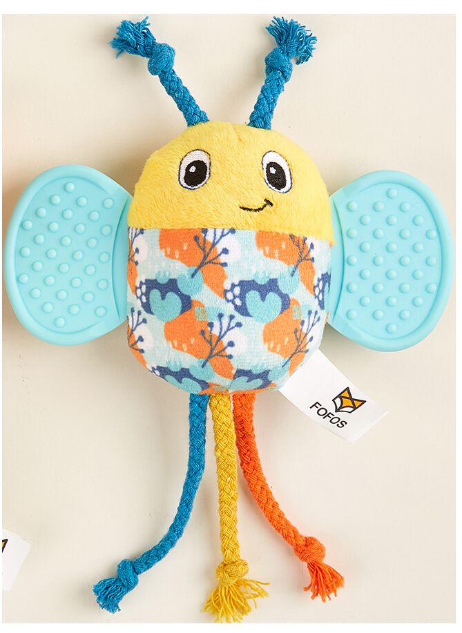 FOFOS | Peluche Abeja con Mordedor y Sonido - Para Cachorros/Perros de Raza Peque&ntilde;a, , large Imagen numero 2
