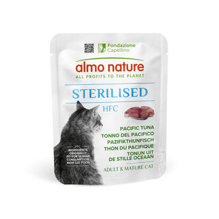 Almo Nature HFC Sterilised Atún del Pacífico sobre para gatos