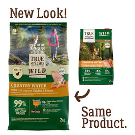 True Origins Wild Kitten Country Water Pollo y Salm&oacute;n pienso