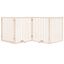 vidaXL Puerta para perros plegable 4 paneles madera de álamo 320 cm, , large indicador imagen numero 8
