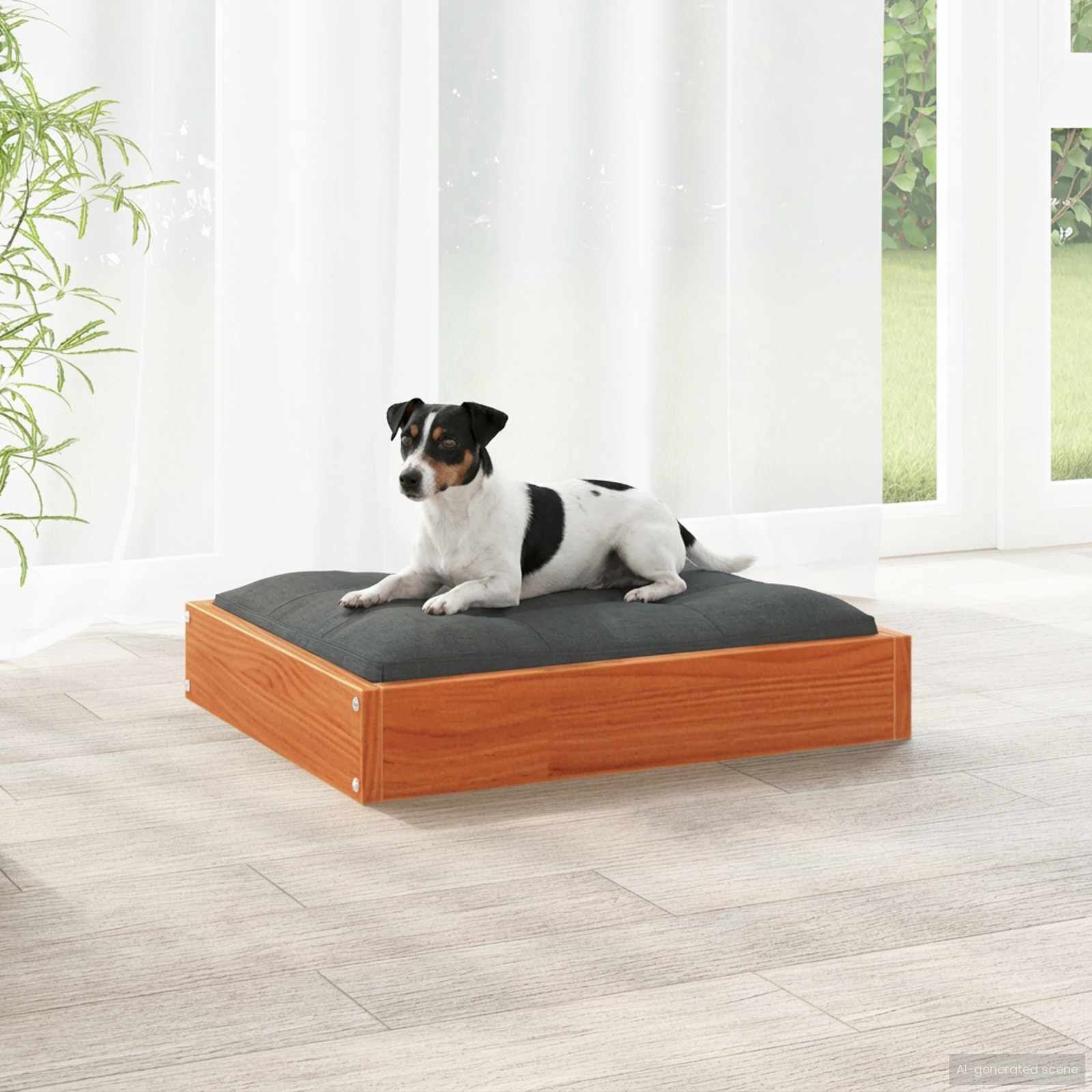 vidaXL Cama para Perros Madera Maciza Pino Sof&aacute; Asiento Mascota Multicolor, , large Imagen numero 7