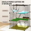 PawHut Jaula para Gato Negro, , large indicador imagen numero 5