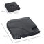 Outsunny Base de Sombrilla o Pie para Parasol tipo Soporte de 4 piezas de plástico 100x100x7,5 cm Negro, , large indicador imagen numero 3
