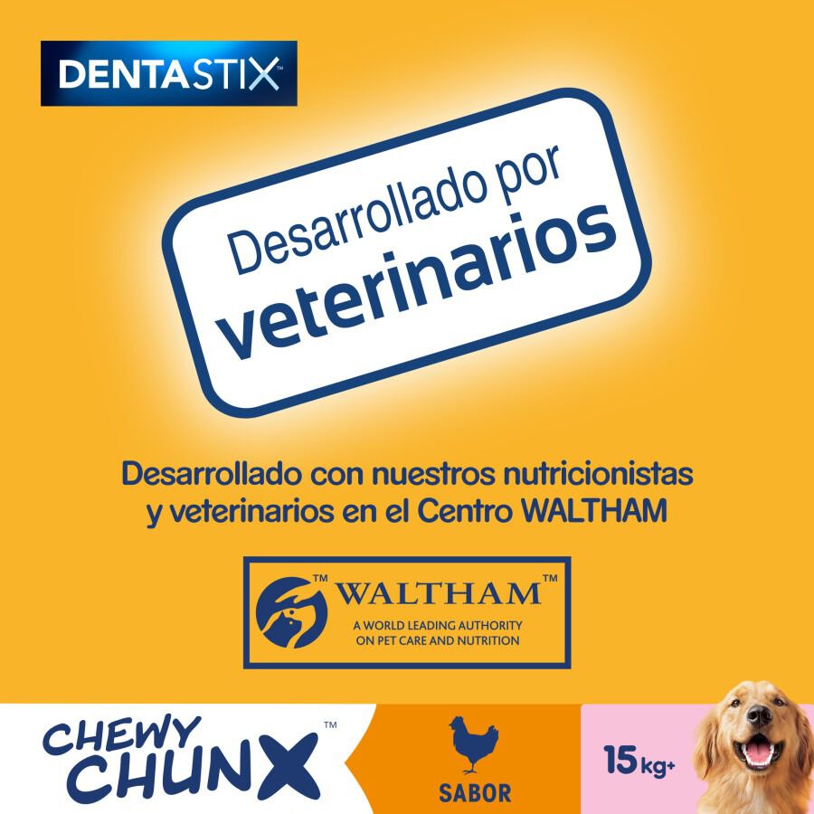 68 g Pedigree Dentastix Chewy Chunx Snacks Dentales Pollo para Perros Medianos y Grandes, , large Imagen numero 8