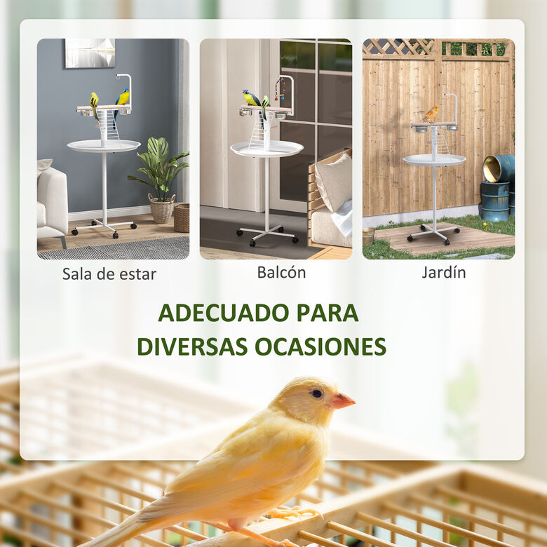 PawHut Comedero para Exterior con Ruedas para Pájaros thumbnail