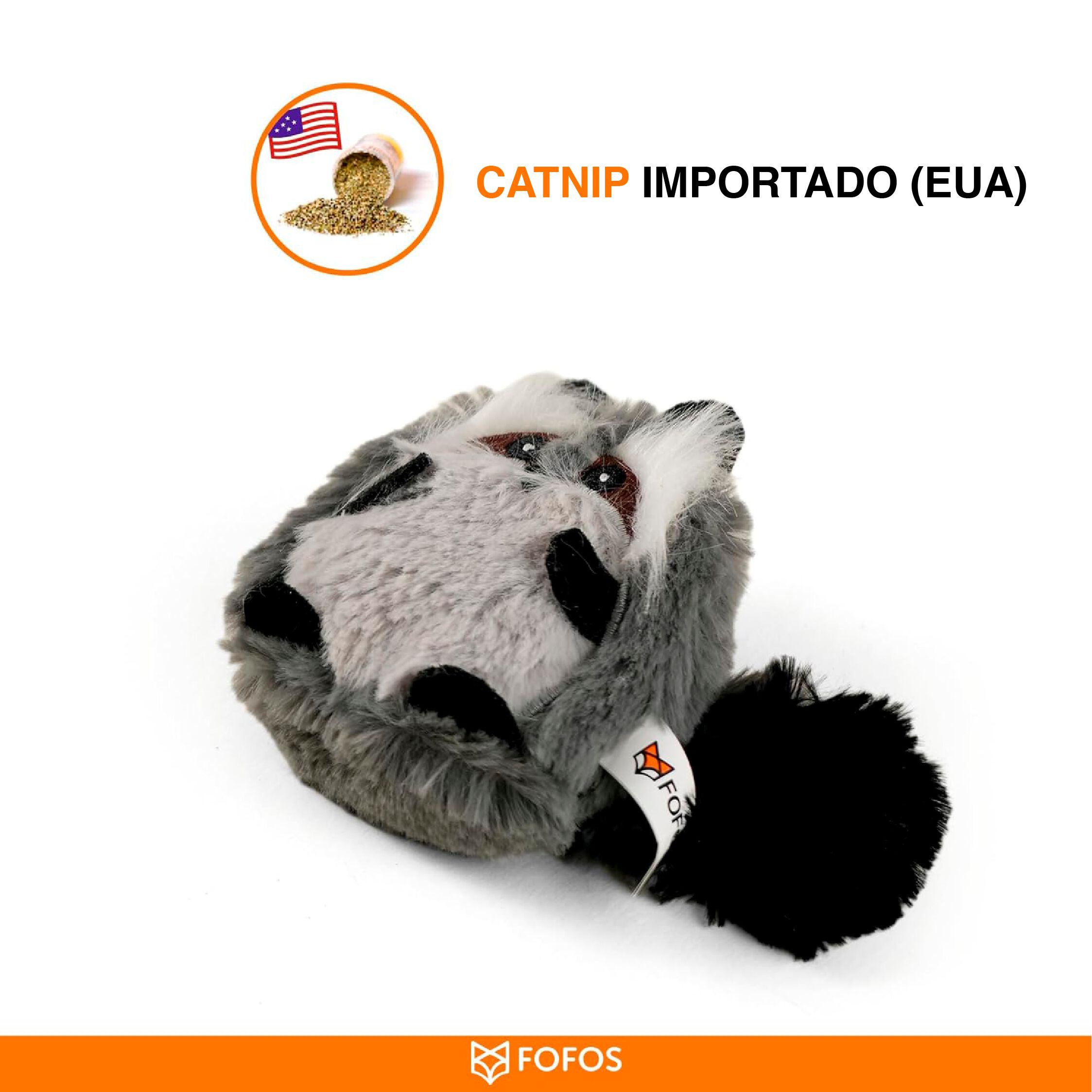 FOFOS | Mapache Fino Arrugado con Catnip Natural - Para Gato, , large Imagen numero 4