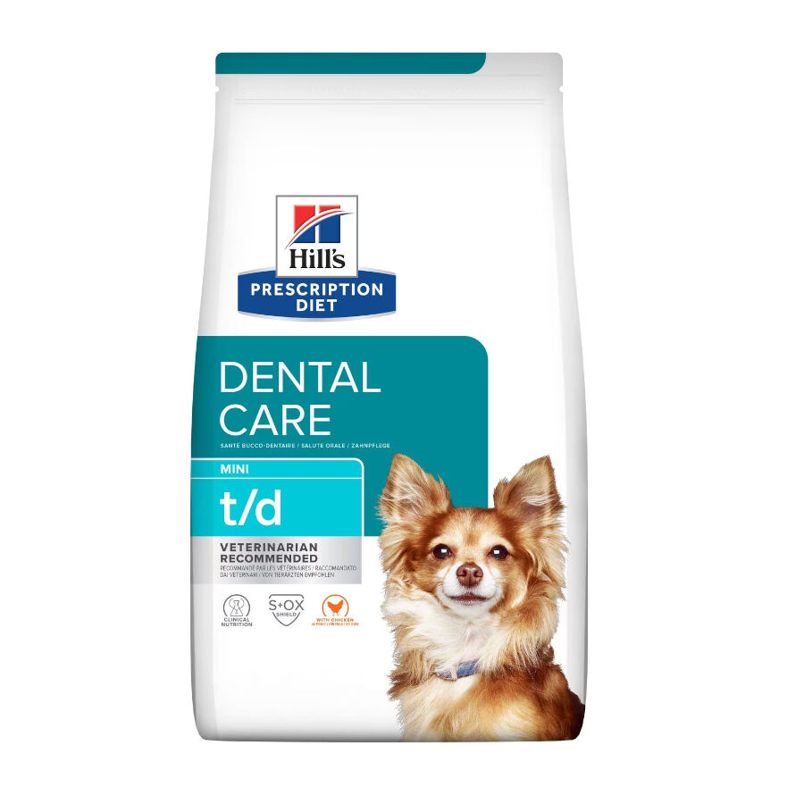 3 kg Hill's Prescription Diet Dental Care t/d Pollo pienso para perros pequeños