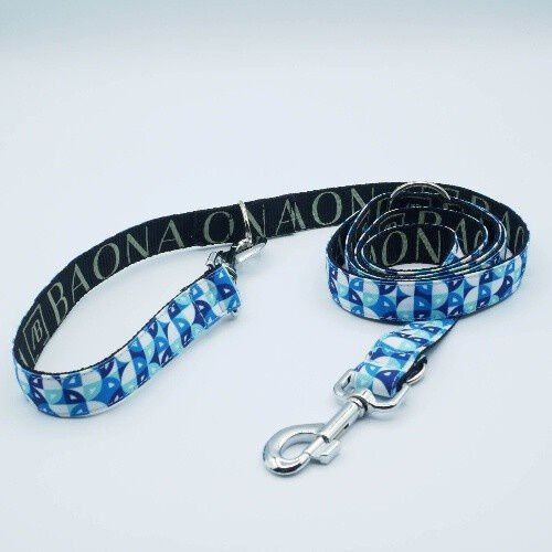 Baona correa henderson multiposici&oacute;n de nylon reciclado azul para perros, , large Imagen numero 1