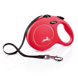 Flexi Classic Cinta Correa Roja Extensible para perros