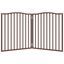 vidaXL Puerta para perros plegable 2 paneles álamo marrón roble 160 cm, , large indicador imagen numero 9