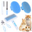 Nobleza - 6 Piezas Set de Aseo para Mascotas Pequeñas, Kit de Aseo de Conejos con Cepillo Rastrillo de Púas, Guante de Baño y Masaje, Peine de Aseo para Hámster(Azul), , large indicador imagen numero 1
