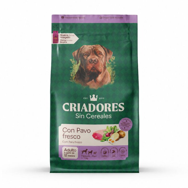 Pienso Criadores Grain Free Pavo razas medianas y grandes