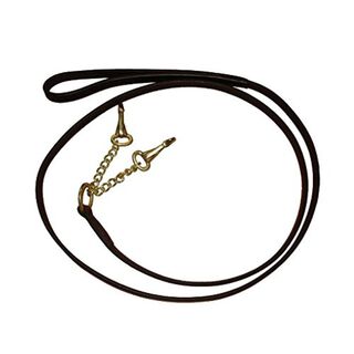 Soga de guía de pie con dos cadenas color Marrón
